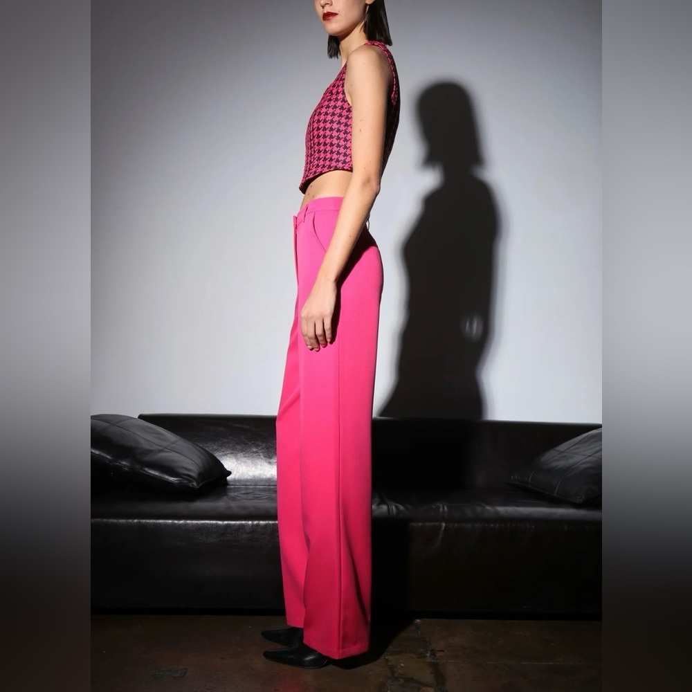 Walter Baker Imani Houndstooth Top in Tavern Tweed - Picture 3 of 8